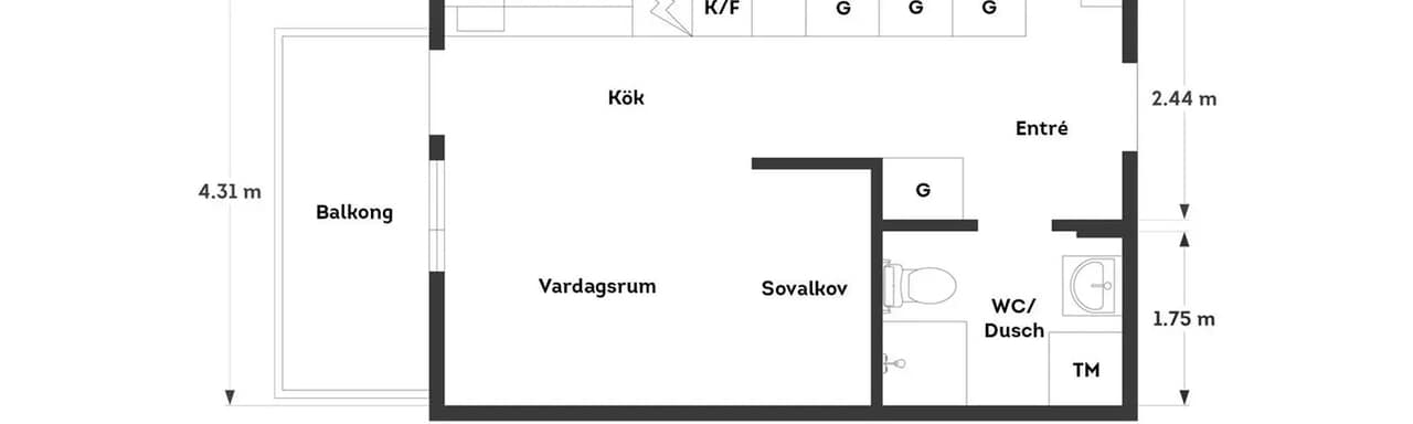 Floor plan for Litteraturgatan 218