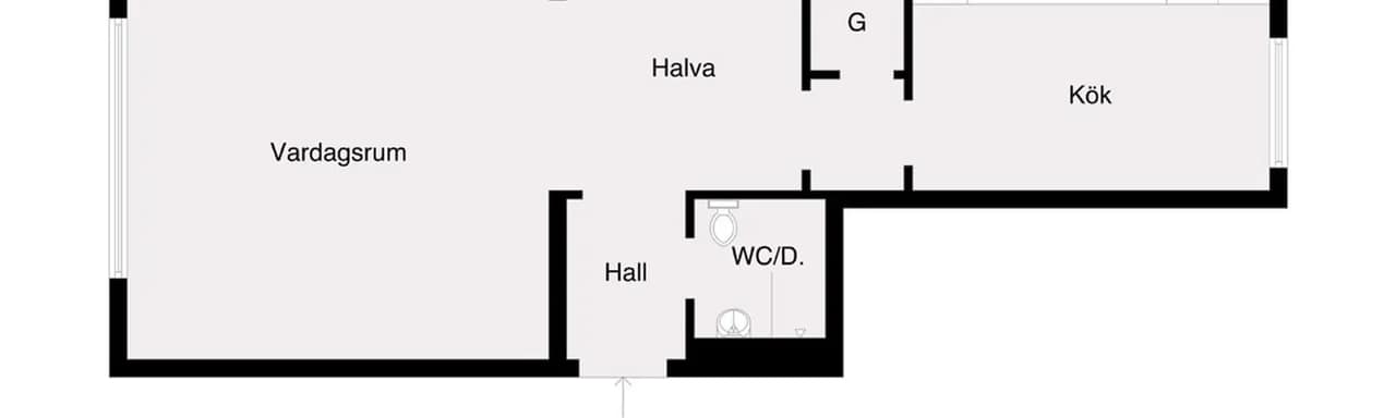 Floor plan for Lönngatan 50A