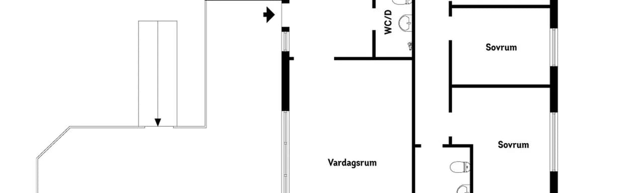 Floor plan for Lundby 380