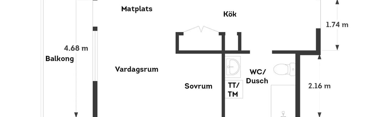 Floor plan for Rosenapelgatan 5