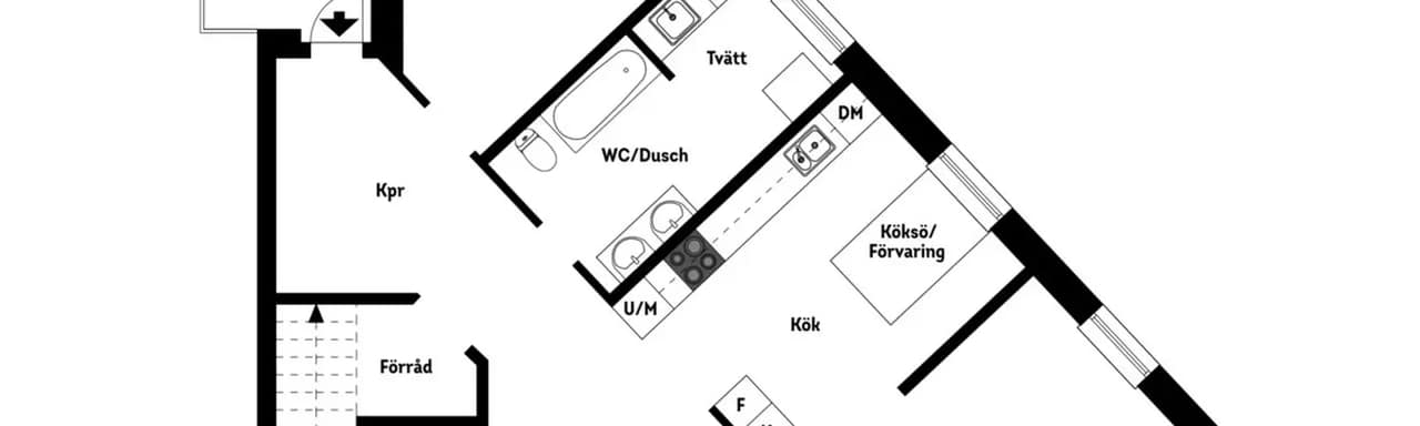 Floor plan for Unamans väg 1