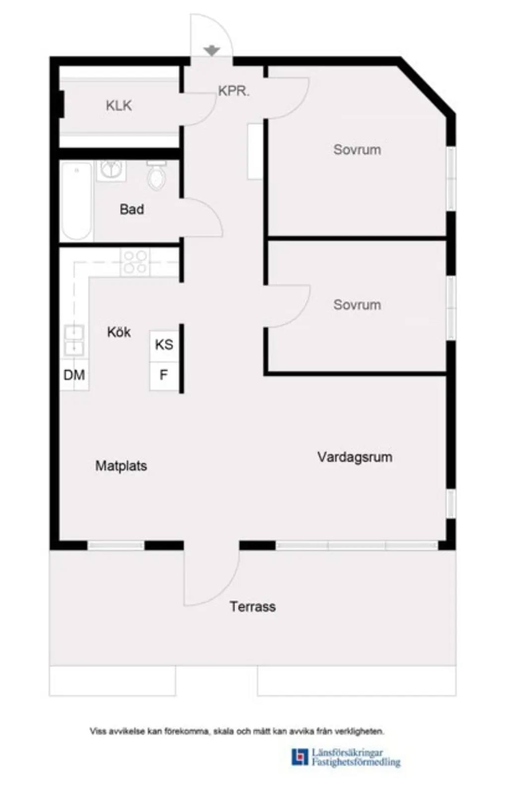 Planritning för Kvarnvägen  12