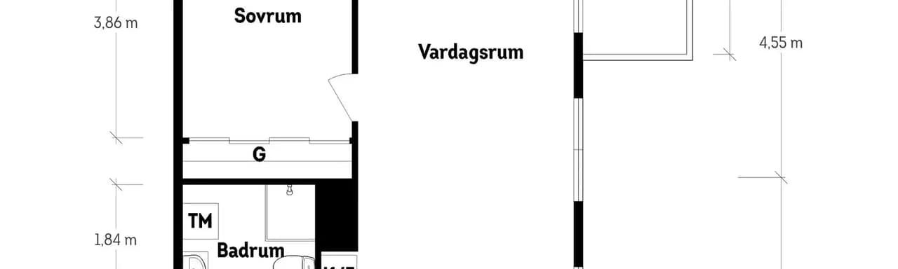 Floor plan for Träkilsgatan 48