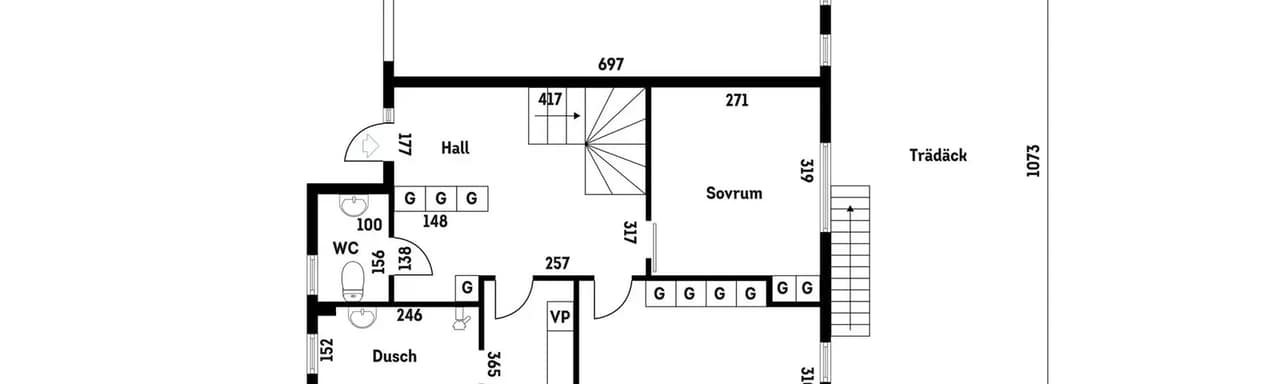 Floor plan for Eklidsgränd 4