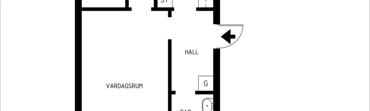 Floor plan for Lofotengatan 14