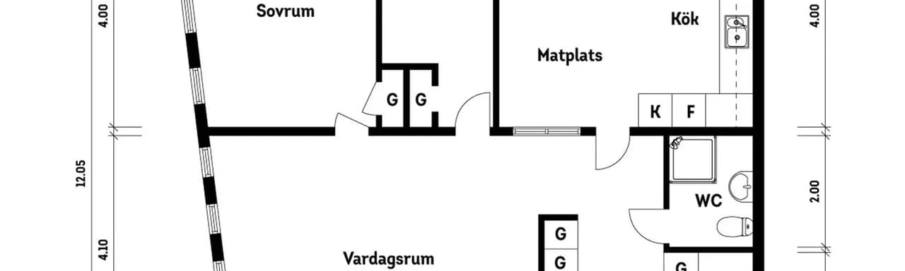 Planritning för Fagottgatan 10