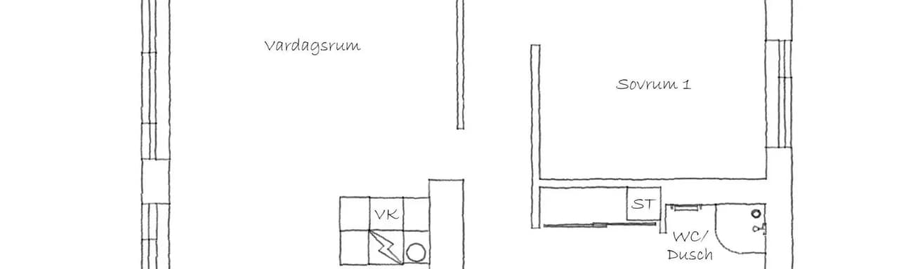 Planritning för Östra Ågatan 101