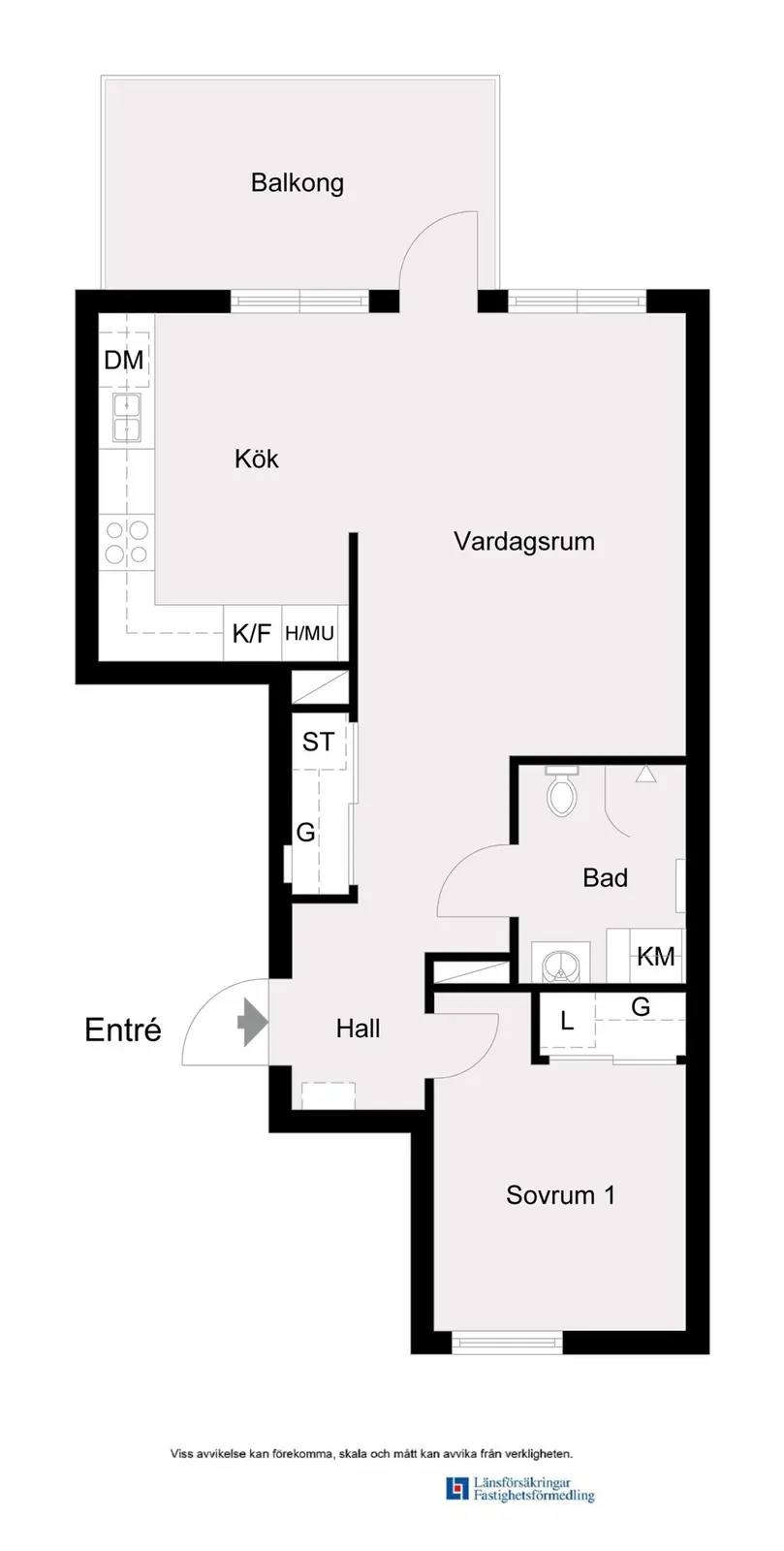 Floor plan for Tegelvägen 1D