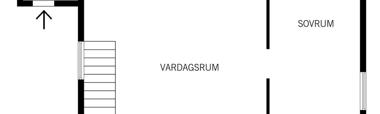 Planritning för Hästhagsvägen 36