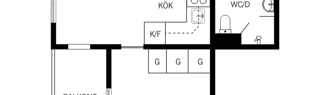 Planritning för Värnstigen 34, 3 tr
