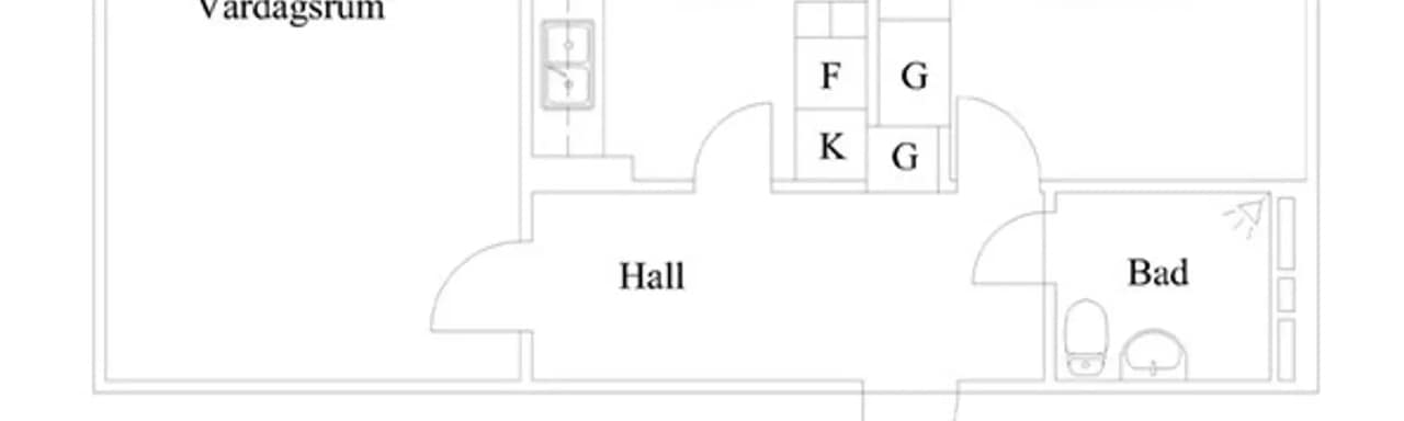 Floor plan for Humanistgatan 4A
