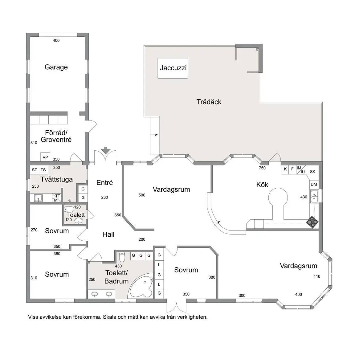 Floor plan for Agronomvägen 26