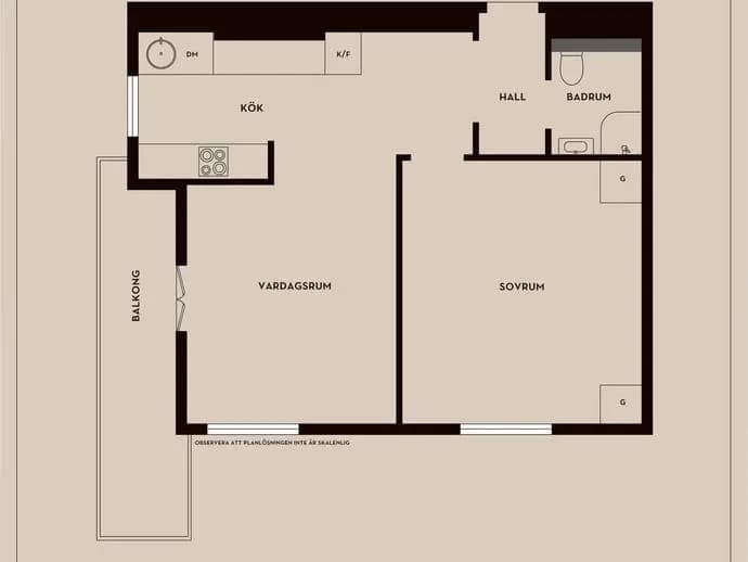 Floor plan for Alströmergatan 49