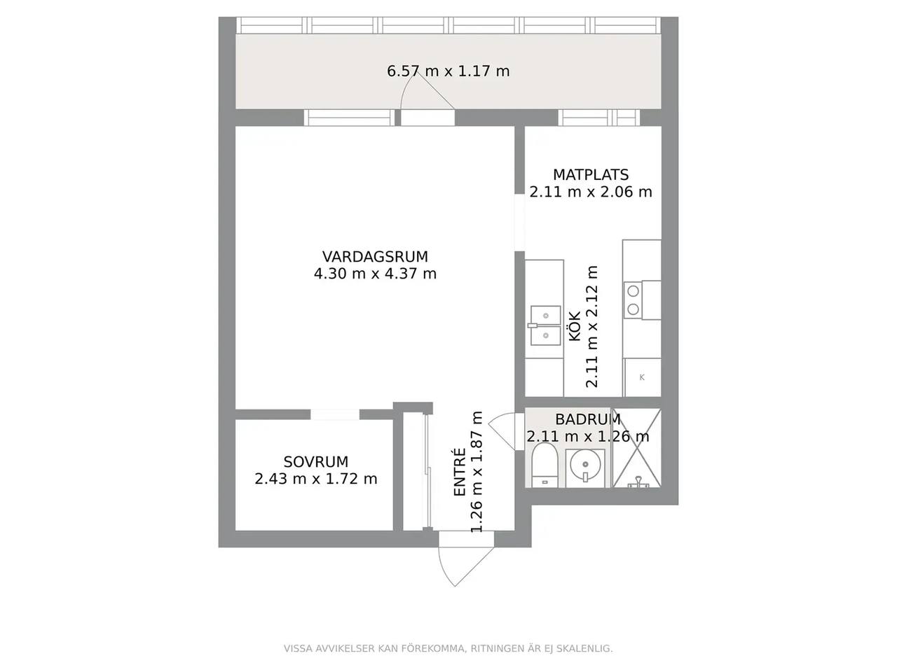 Floor plan for Slottsgatan 24