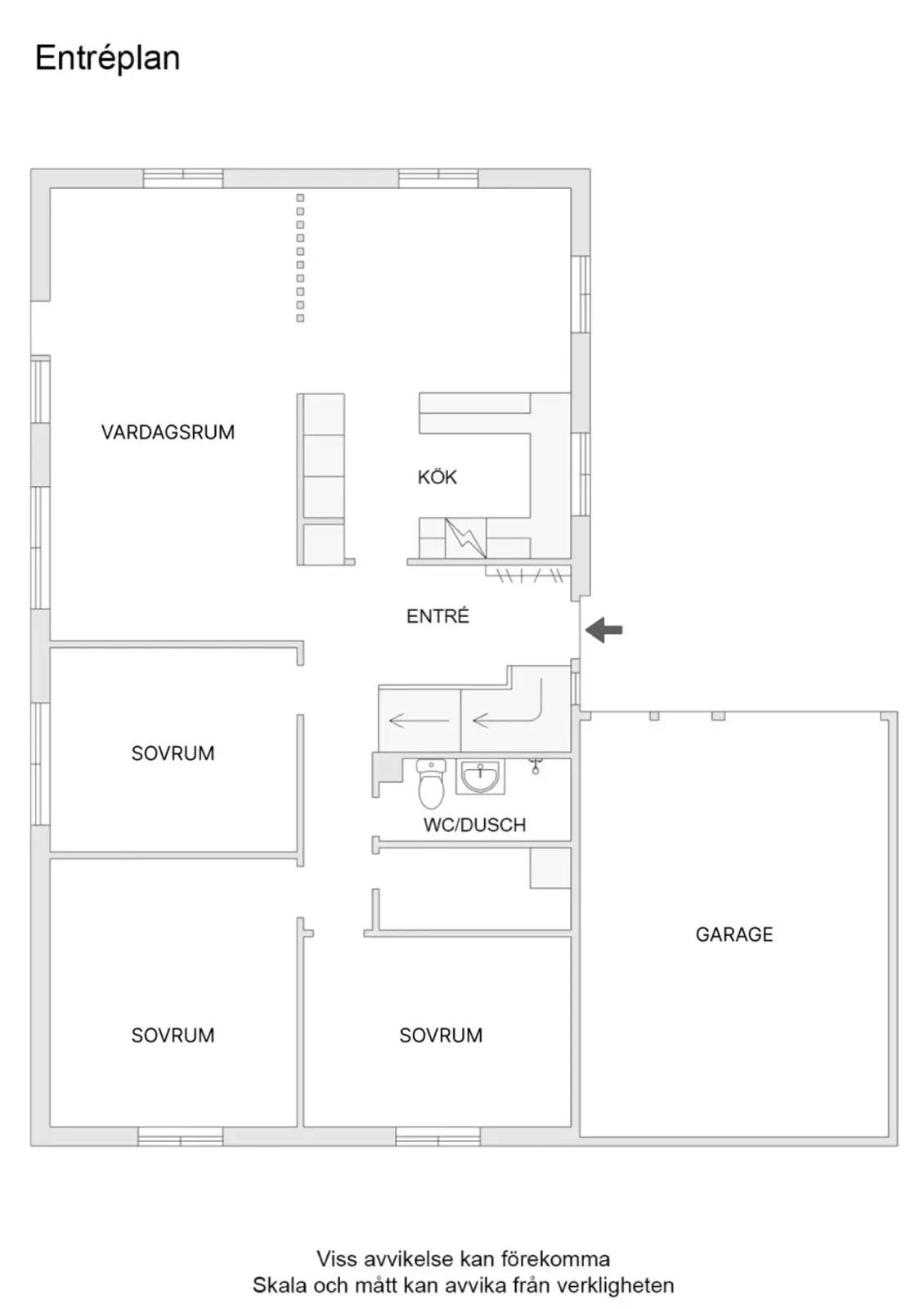 Floor plan for Stensbovägen 14