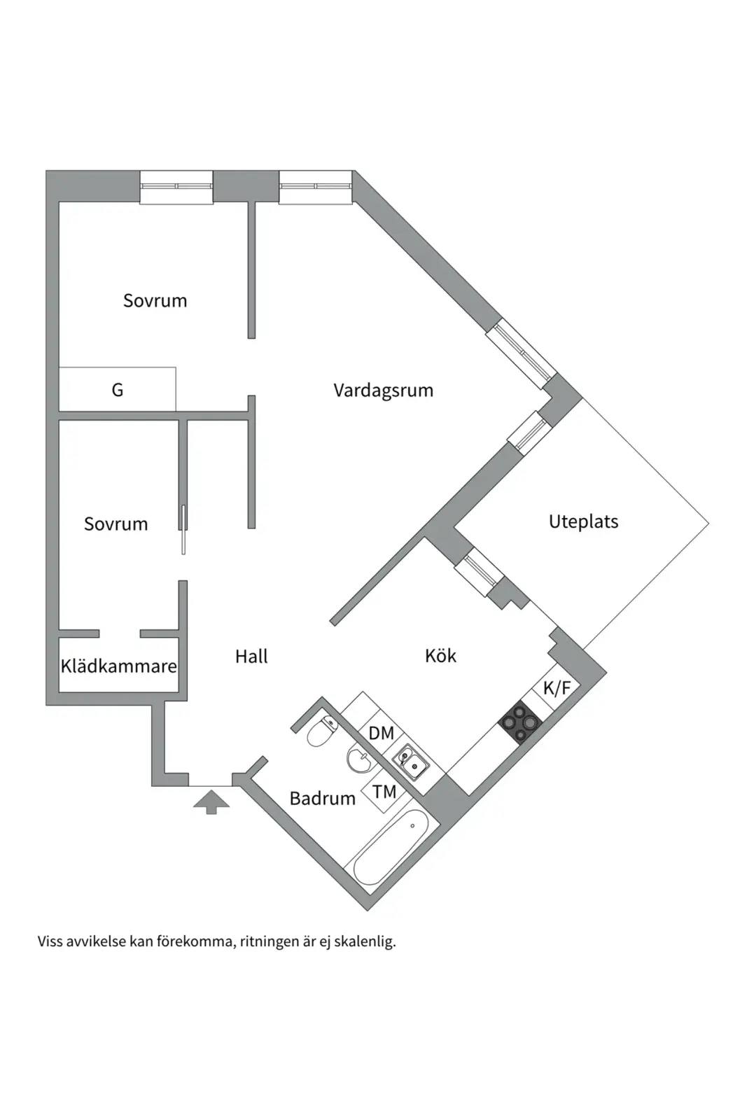 Floor plan for Vinkelhaksvägen 17