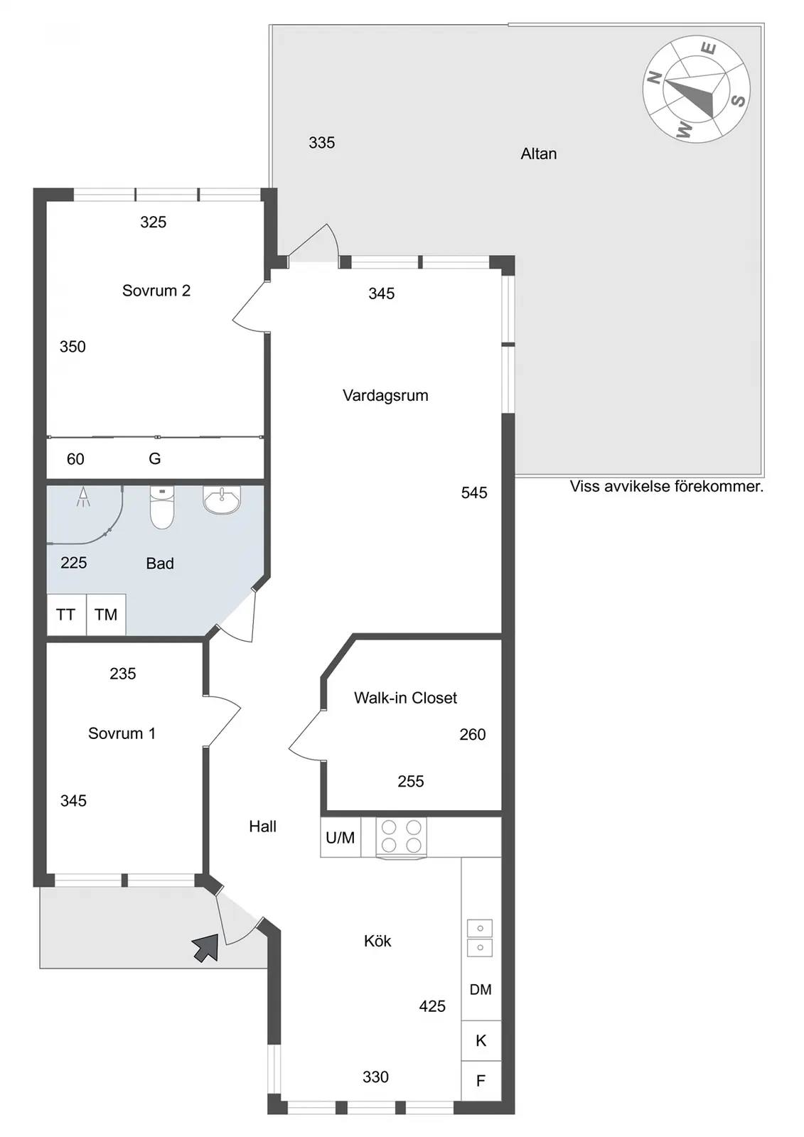 Floor plan for Flottiljvägen 91B