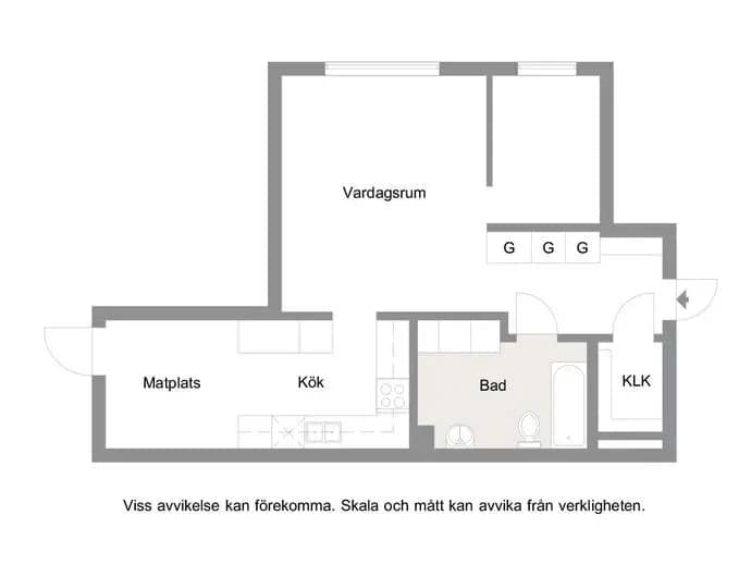 Floor plan for Signalgatan 6