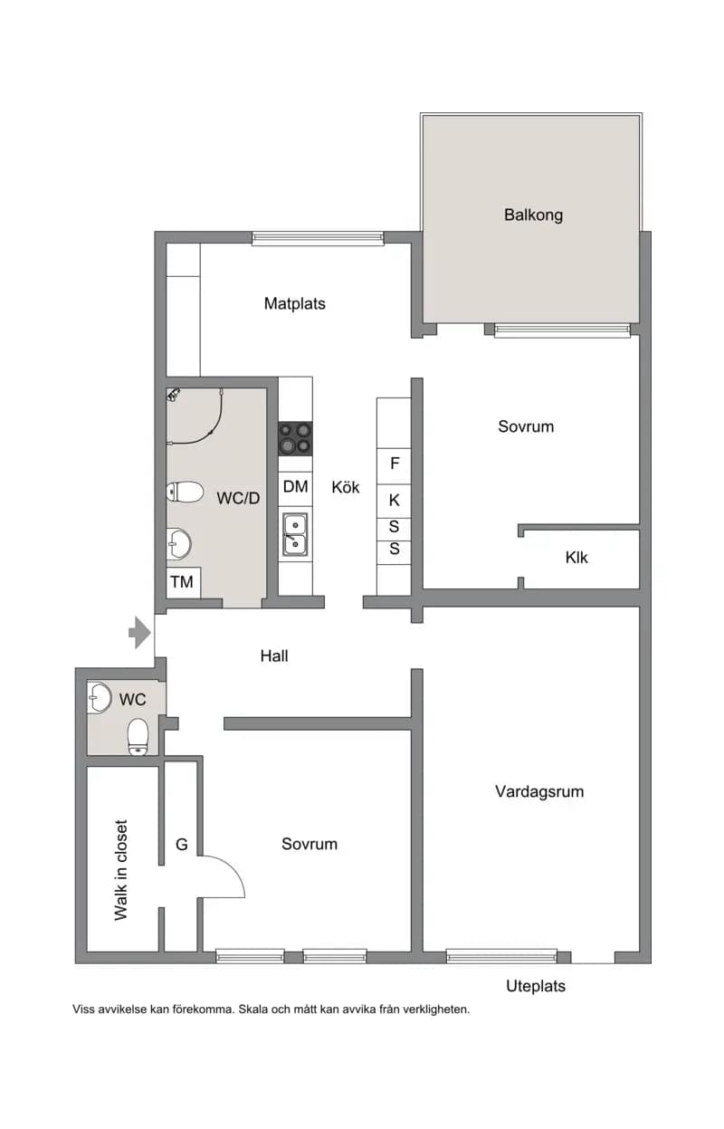 Floor plan for BENVÄGEN 45