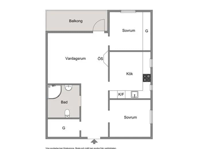 Planritning för Pastellvägen 17, 3 tr