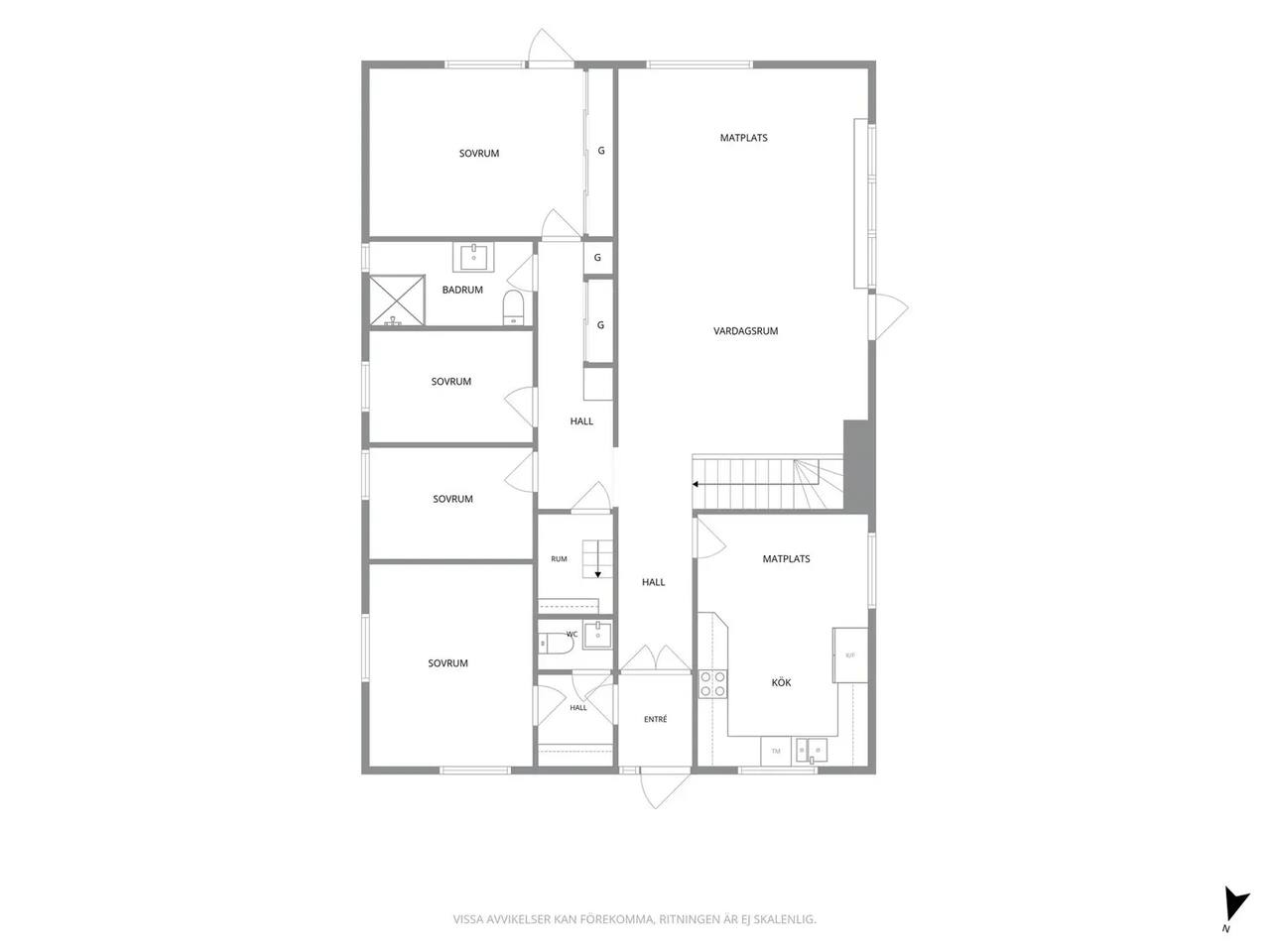 Planritning för Södra Forsåkersgatan 30