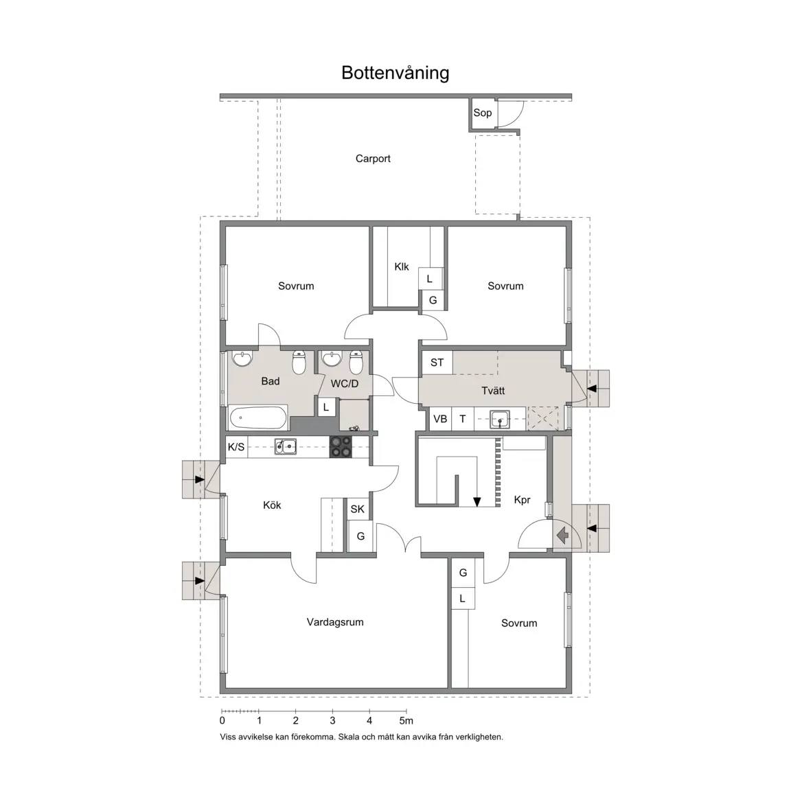 Floor plan for Getingvägen 30