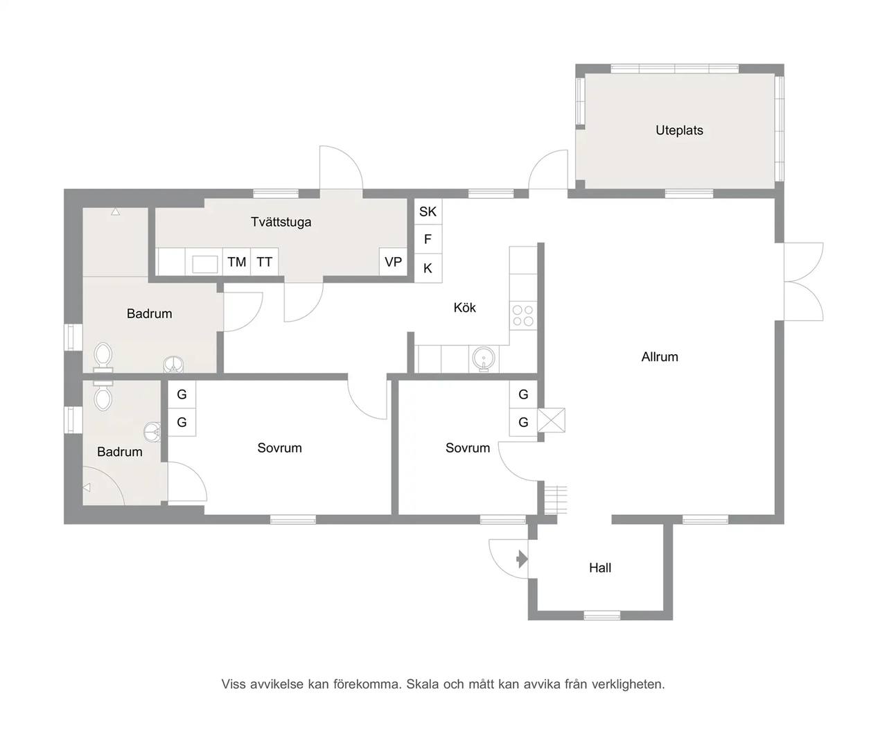 Planritning för Cedervägen 18
