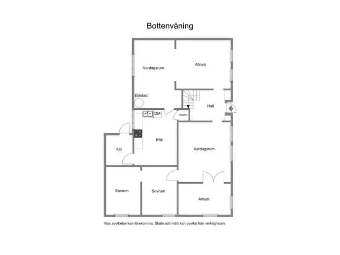 Floor plan for Storgatan 13