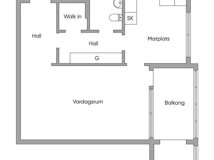 Planritning för Vallavägen 19