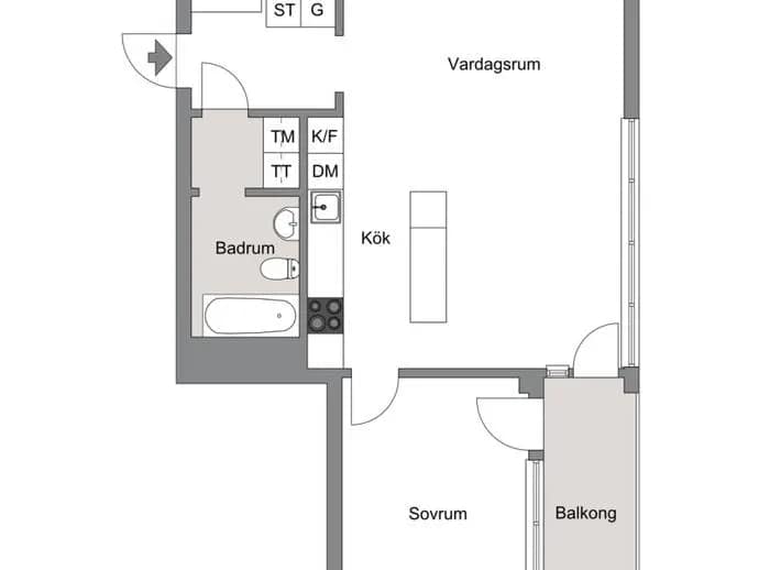 Planritning för Tollareslingan 3