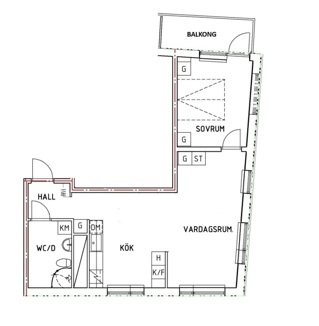 Floor plan for Hjulstavägen 88