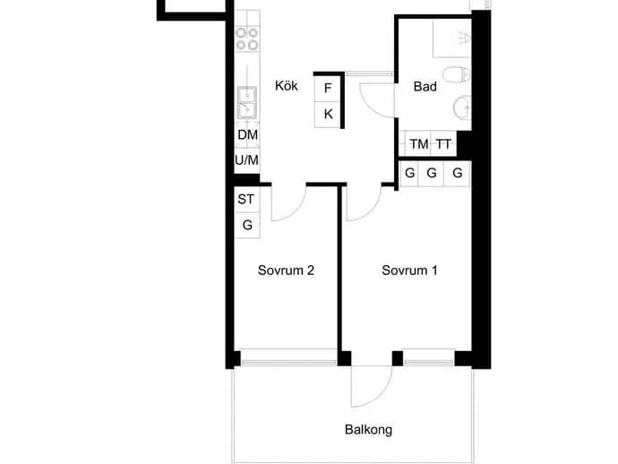 Planritning för Skärvstensgatan 2