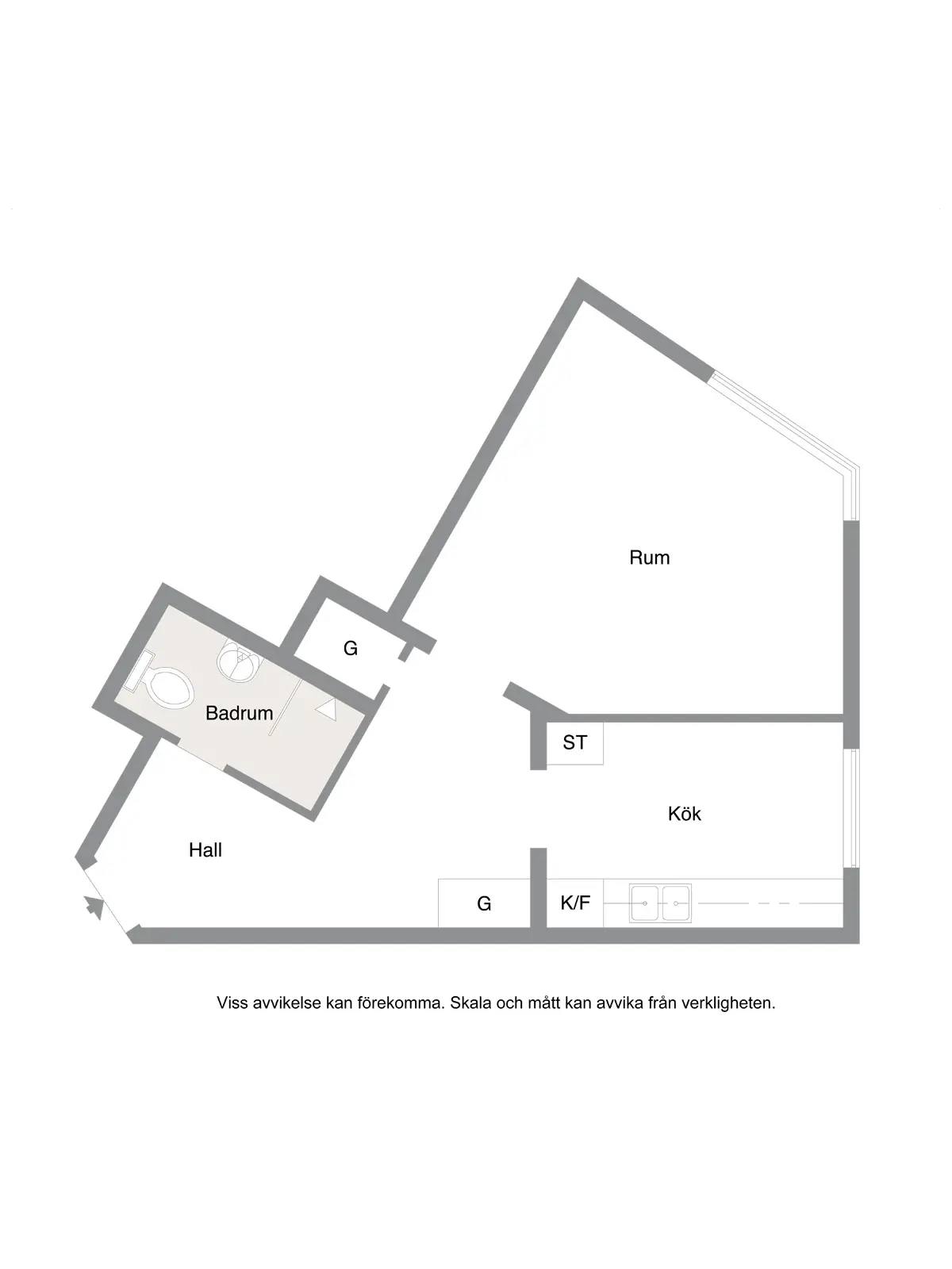 Floor plan for Saarisvägen 16