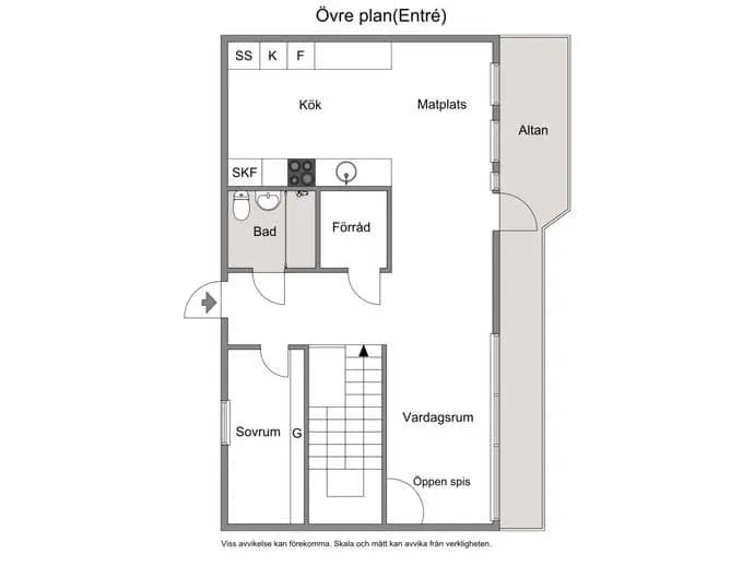 Floor plan for Tofsmesvägen 14