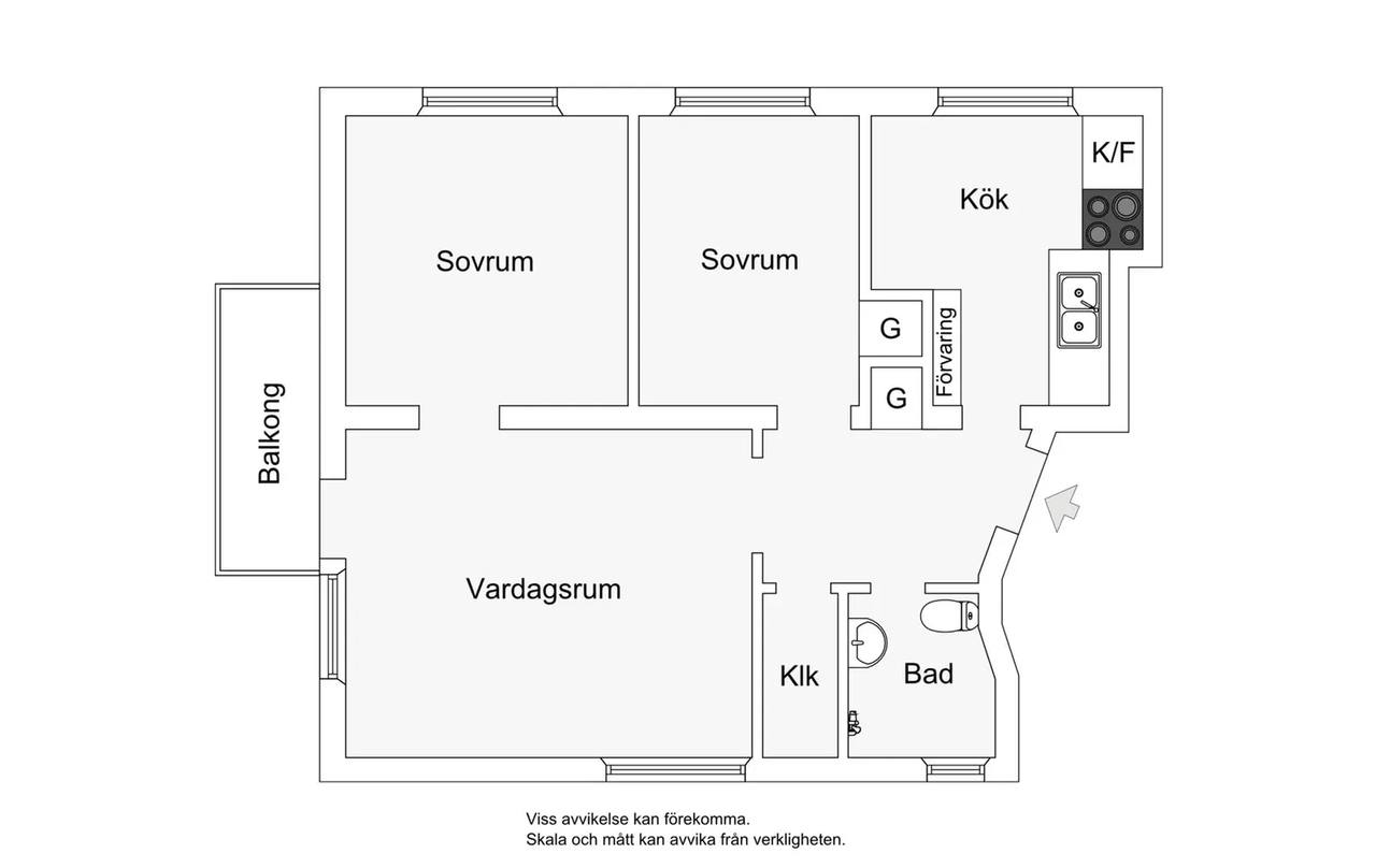 Planritning för Granbacken 10