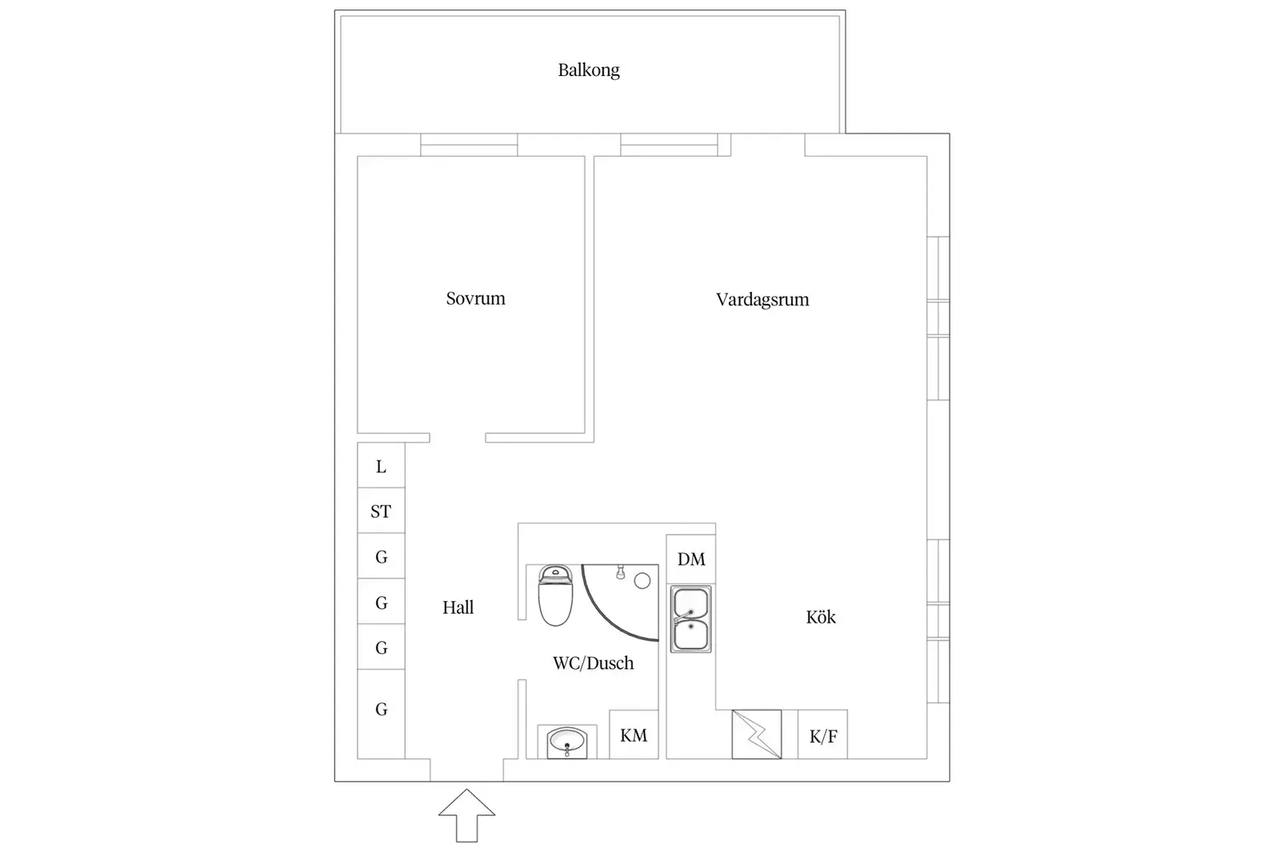 Floor plan for Långängen 5