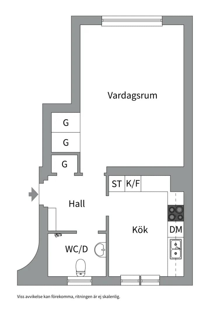 Floor plan for Cirkusvägen 1