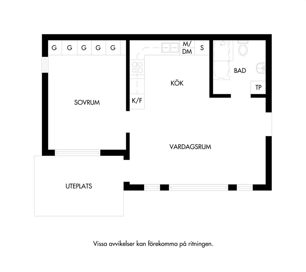 Planritning för Flöjelgatan 4