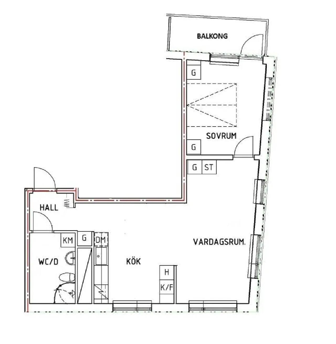 Floor plan for Hjulstavägen 88