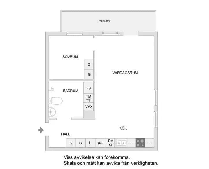 Floor plan for Surtsögatan 4