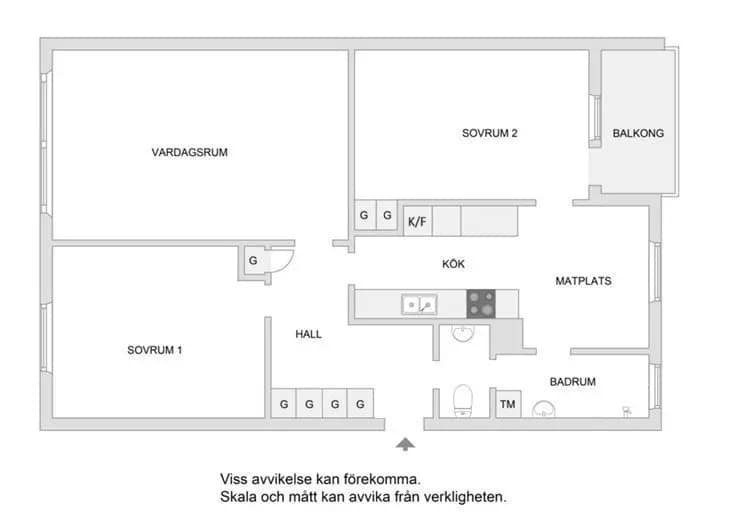 Floor plan for Holmingegränd 41, 1 Tr