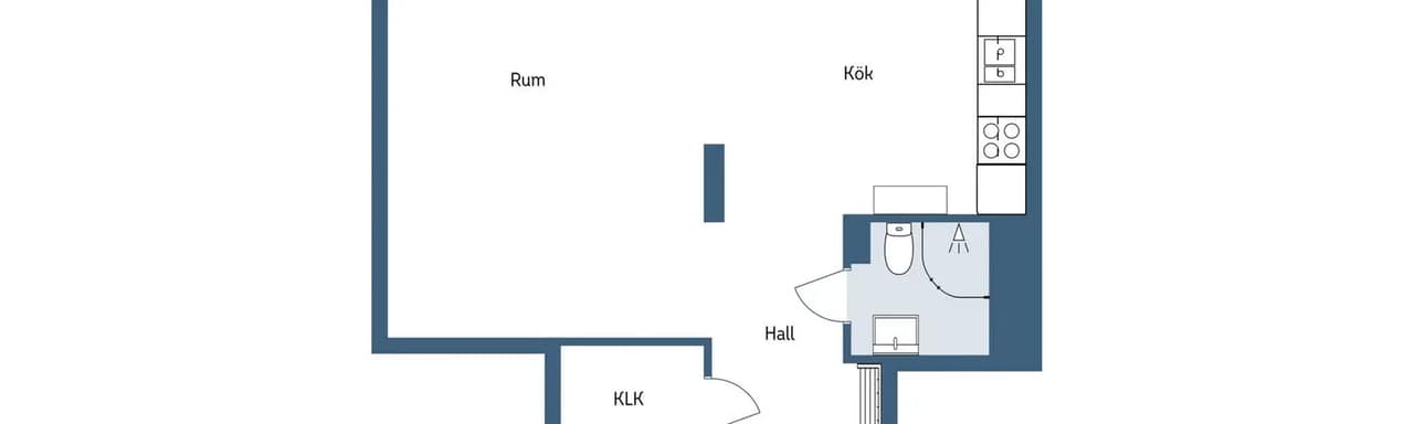 Floor plan for Finningevägen 5A