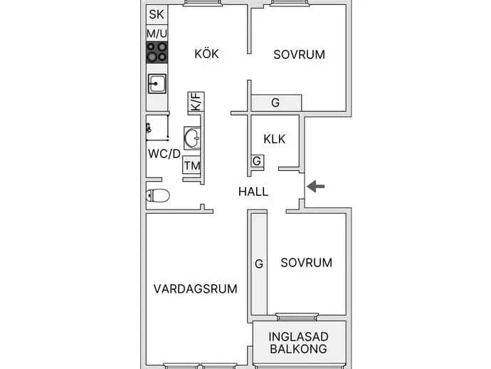 Planritning för Bygatan 76