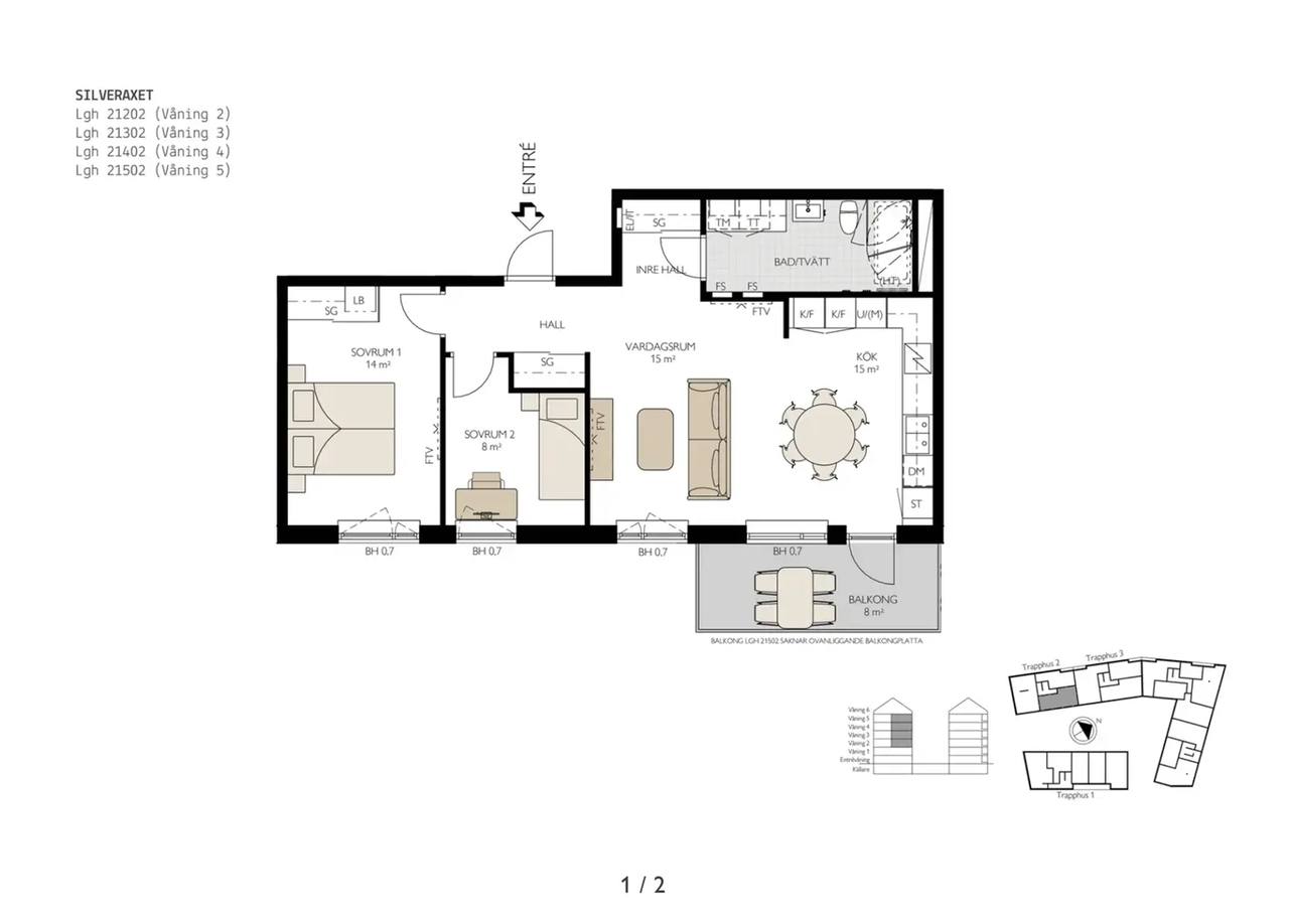 Floor plan for Bratteråsgatan 24