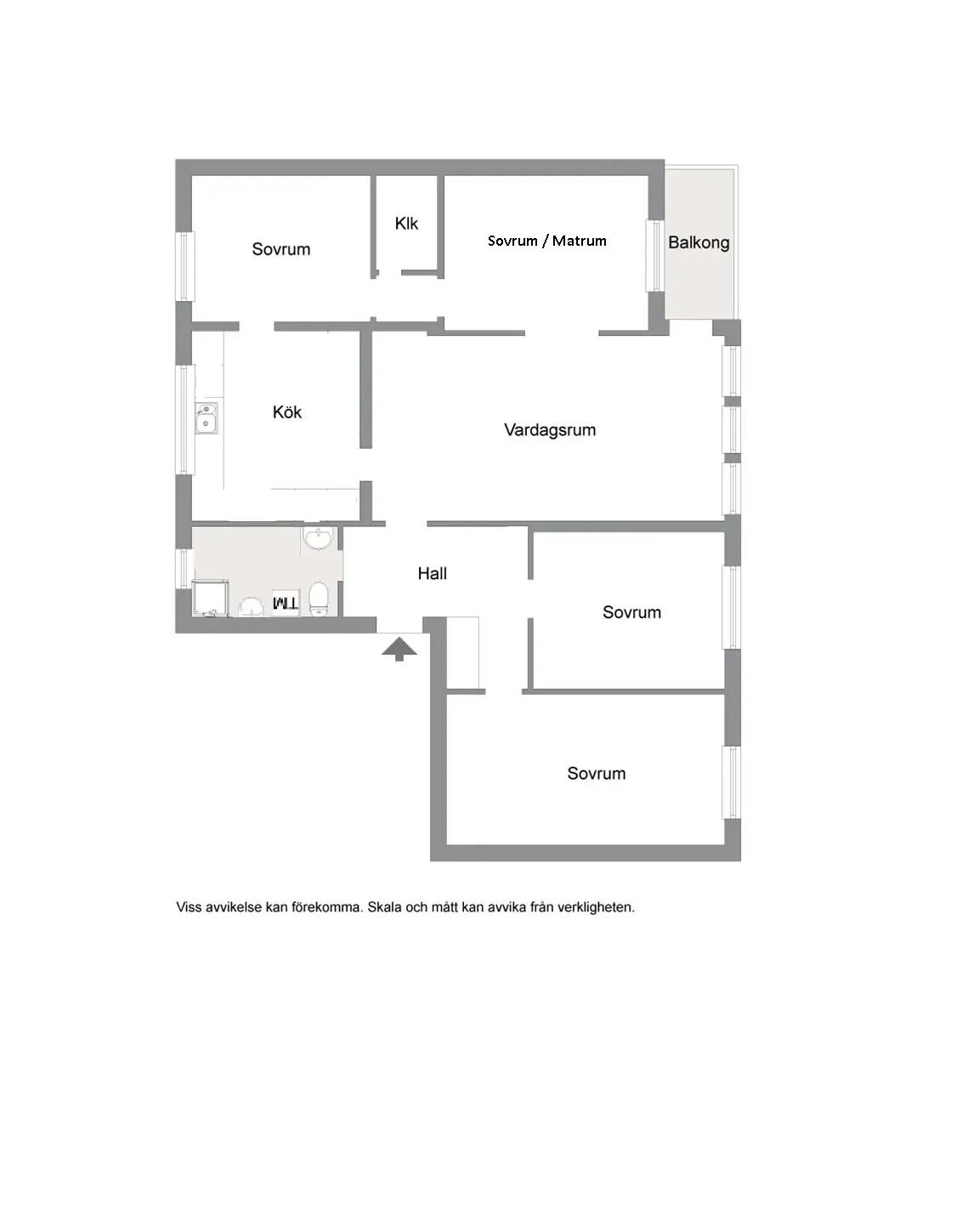 Planritning för Maltesholmsvägen 163
