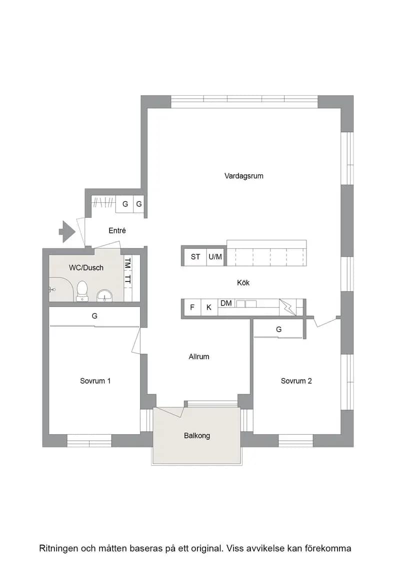Planritning för Sveagatan 3