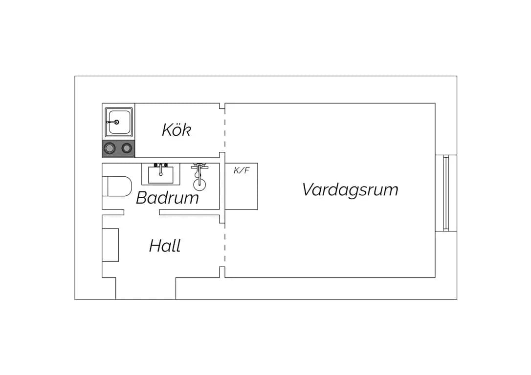 Floor plan for Creutzgatan 9