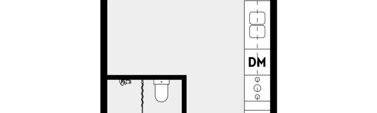 Planritning för Hägerneholmsvägen 6A