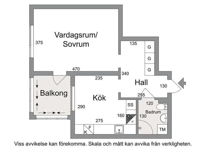 Planritning för Flodins väg 8