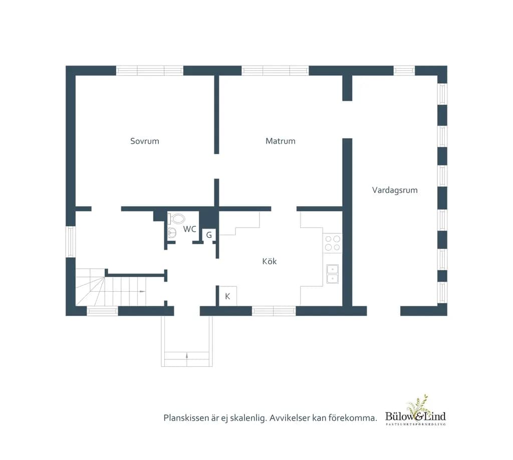 Floor plan for Ådalsvägen 15